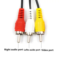 1pcs 3 RCA Composite RCA Video Male to Male Audio Video AV Cable Cord Wire For Hi-Fi Video/ DVD/TV/CD Player/ Mini Disc