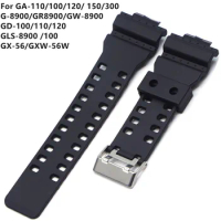 New Casio PU Watchband 16mm 18mm 20mm 22mm Silicone Strap Watch Bracelet for Casio G Shock Electronic Watch Replacement Strap