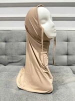 Bergo Instan Melayu Plus Inner Tali / Bergo Sport Olahraga walnut