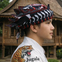 Iket Merak Ngibing Batik Kujang Beureum Kualitas Super Premium Tanpa Spon Gratis Pin Kujang Cocok un