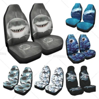 Shark Grey Car Seat Covers, Auto Front Seat Covers Set of 2 Universal Fit Most Vehicle Cars Sedan Truck SUV Van Seat Covers