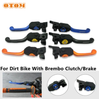 For KTM HUSQVARNA GASGAS Motocross With Brembo Clutch Brake Lever 7 Gear Adjustable Foldable Handle Motorcycle Accessories 1Pair