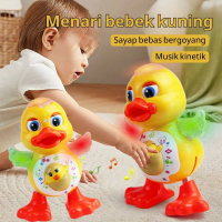 Mainan Bebek Menari Kuning dengan Sayap Goyang & Lampu LED, Musik Kinetik yang Menarik – Peluang Ima