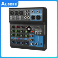 Way Professional Sound Mixer Computer Recording Free Drive Sound Card Mixing Console Mixer Audio DJ Audio Equipment