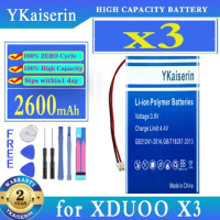 YKaiserin Battery 2600mAh/3200mAh for XDUOO X3 II 2th 1th Music Player