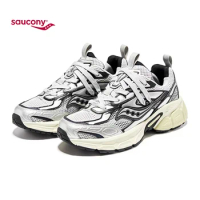 Saucony Chunky Running Shoes Comfortable Damping Sneakers Men Autumn Thick Sole Gym Trainers Women Platform Black Tenis Footwear
