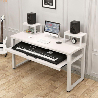 簡約現代琴桌電鋼琴錄音棚工作臺音樂桌編曲鍵盤調音桌家用琴架