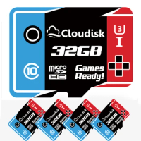 Cloudisk 5pcs Micro SD U3 128GB 256GB Flash Memory Card 32GB 64GB V30 A1 TF Card 16GB 8GB 4GB Microsd Cards