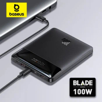 Baseus 100W 20000mAh Power Bank PD Fast Charging Powerbank Portable External Battery Charger For Macbook Laptop
