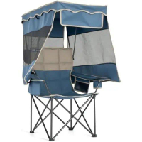Camping Chair with Canopy Shade Oversized Folding Chair with Canopy for Outdoor Camping,Fishing Padd