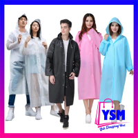 YSM Jas Hujan Dewasa Karakter Hoodie Murah EVA RAINCOAT Lengan Polos Jas Hujan Dewasa Warna Mantel J