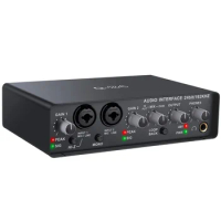 Teyun Q24 Universal Professional Audio Interface USB Computer Arranger Sound Card With Monitor Elect