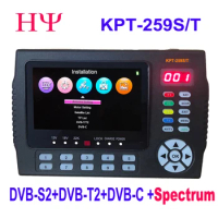 Kpt-259st Dvb-s2 Dvb-t2 Dvb-c Finder Meter Satellite Tv Receiver Spectrum Analysis Set Top Box Satellite Finder