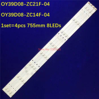 20PCS LED Backlight Strip 8Lamp For BBK 40lem-1017/t2c OY39D08-ZC21F-04 OY39D08-ZC14F-04 LED-39B350 LED-39B700S LE39D71 LE39F51S
