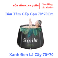 Bồn Tắm Gấp Gọn 70, 3S Tự Bung, 1m2 Và 1m4 Ngâm Thảo Dược Dành Cho Bé Và Người Lớn(8 chân trụ)
