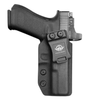 POLE.CRAFT Glock 17 Holster, Kydex IWB Holster for Glock 17 / Glock 22 / Glock 31 Pistol Fit Red Dot Sights -