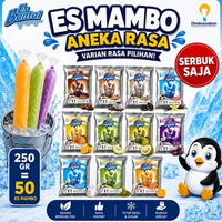 Bubuk Serbuk Es Mambo 250 gr untuk Jualan Es Kekinian | Serbuk Bahan Es Mambo dan Es Lilin dari Es B