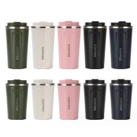 380ml / 500ml Coffee Cup Coffee Mug Insulated Tumbler Bottle Vacuum Thermal Bottle - 1Pc