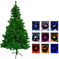 摩達客 10尺豪華版綠聖誕樹(不含飾品)+100LED燈6串附控制器