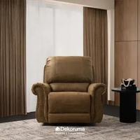 Dekoruma Tenzo SANTANA Sofa Recliner 1 Dudukan Rocking / Sofa Single / Sofa Busa Coklat