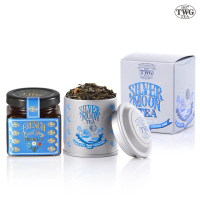 【TWG Tea】迷你茶罐果醬雙入禮物組(銀月綠茶20g/罐+法式伯爵茶果醬)