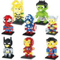 Marvel Toys The Avenger Endgame Super Hero Thor Hulk Thanos Wolverine Spider Man Iron Man Action Figure blcok Educational toys