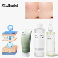 Anua Heartleaf 77% Skin Care Set Moisturizing Toner Lotion Anti-Aging Essence Diminishes Fine Lines Deep Cleansing Cleanser