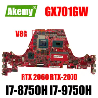 GX701GW motherboard For Asus ROG Zephyrus S GX701GWR GX701G GX701 Laptop Motherboard with i7-9750H i7-8750H CPU RTX2070 RTX2060