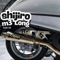 KNALPOT SHIJIRO M3 LONG INLET 38 FOR VESPA SPRINT/PRIMAVERA