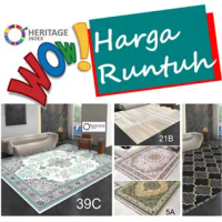 New Carpet 5XL XXXXXL 300cm x 200cm Heritage Janji Gulung 5D Velvet Carpet Rug Mat Carpet 3D Rug