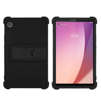 For Lenovo Tab M8 4th 2023 Gen 3 TB-8506F FHD TB-8705F HD TB-8505F 8 inch Silicone Protective Shell Tablet Case Stand Cover