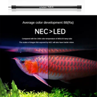 Arowana Light NEC Aquarium Light Amphibious Use Fish Tank Tube 98-163cm Full Spectrum 3000K/6700K/15000K Help Fish Color Growing