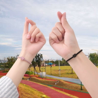 給男朋友帶的戴的已有女朋友小皮筋情侶異地戀手環一對兩用發圈
