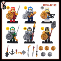 Ninja Khiên Mô hình Lắp ráp Nhân vật Ninja Khiên Đồ chơi Sát Thủ Làng Lá Khiên Mới M134-M139