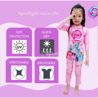 [ # 21] PENANG READY STOCK Kids Girl Swimwear Swimsuit Elsa Pony One Piece Bathing Suit Girl Swimsui