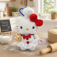 Hello Kitty Sanrio 4吋毛絨公仔 鎖匙扣飾物(包子點心)
