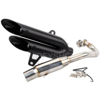 For Honda FORZA 250 300 2018 2019 FORZA 250 FORZA 300 FORZA300 NSS300 Escape Slip-on Motorcycle Exhaust Muffler With Link Pipe