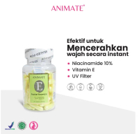 Animate Facial Essence | Serum Animate Vitamin E | Mencerahkan Kulit Wajah Kusam [BPOM] Glowing Seru