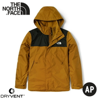 【The North Face 男 DV防水可套接外套《棕褐》】4UAU/防水透氣衝鋒衣/風雨衣/連帽外套