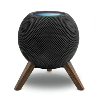 Homepod mini支架 胡桃木蘋果音響支架 蘋果小音箱增高架 配件木底座 apple音箱桌面防滑
