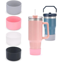 1pc Silicone Boot For Cup, Cup Accessories Protector Bottom Sleeve Cover  Protector Silicone Water Bottle Bottom Sleeve For 40 Oz 30 Oz (Clear)