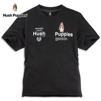 Hush Puppies 上衣 男裝簡約品牌印花刺繡狗寬鬆短袖上衣