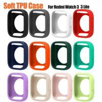 Soft TPU Silicone Case for Xiaomi Redmi Watch 3 Active 3 Lite Smart Watch Frame Screen Protector for Xiaomi Redmi Watch 3 Lite