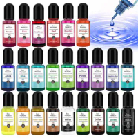 10ml/Bottle Solid Color Epoxy Resin Pigments Liquid Colorant Dye Epoxy Resin Dye For Resin Molds Jewelry Making