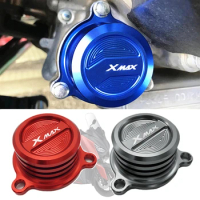 Motorcycle Accessories Water Oil Fuel Filter Tank Cooling Radiating Cover Cap For Yamaha XMAX X MAX 250 300 2017-2018 X-MAX 400
