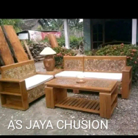 sarung + isi busa jok busa KURSI tamu formasi 2-2-1,,Harga 1 SET tebal 5 cm Rp.525.000 berkualitas,,