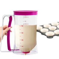Cupcake Pancake Cookies Cream Dispenser Cake Mix Jug Baking Essentials Maker Cooking Tools Funnel Measuring Cup Accessories