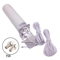 4G LTE Outdoor Antennas SMA Omni Antenne 5 Meters dual Connector Cable for Huawei ZTE Router Modem
