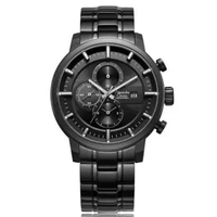 Jam Tangan AC Chronograph Pria 6323 Stainless Steel Original Garansi Resmi FULL BLACK