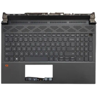 New For Dell G15 5520 5521 5525 Laptop Palmrest Case Keyboard US English Version Upper Cover